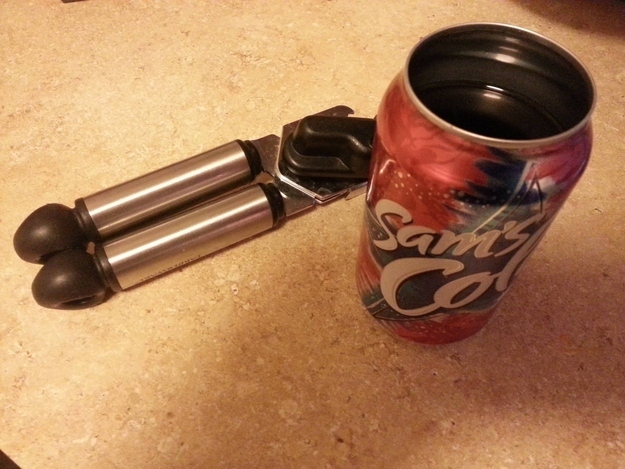 That explains why you can remove the tops with a can opener: