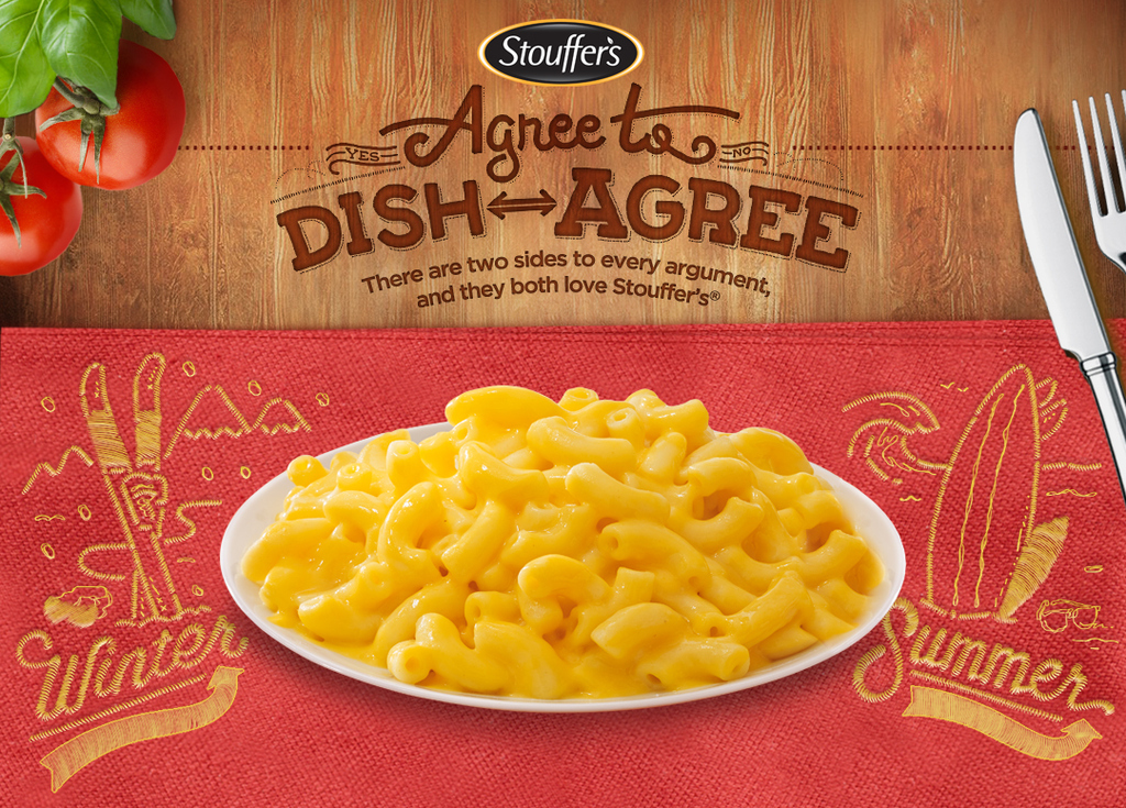 Settle your differences with Stouffer’s® Agree to DishÂAgree App.