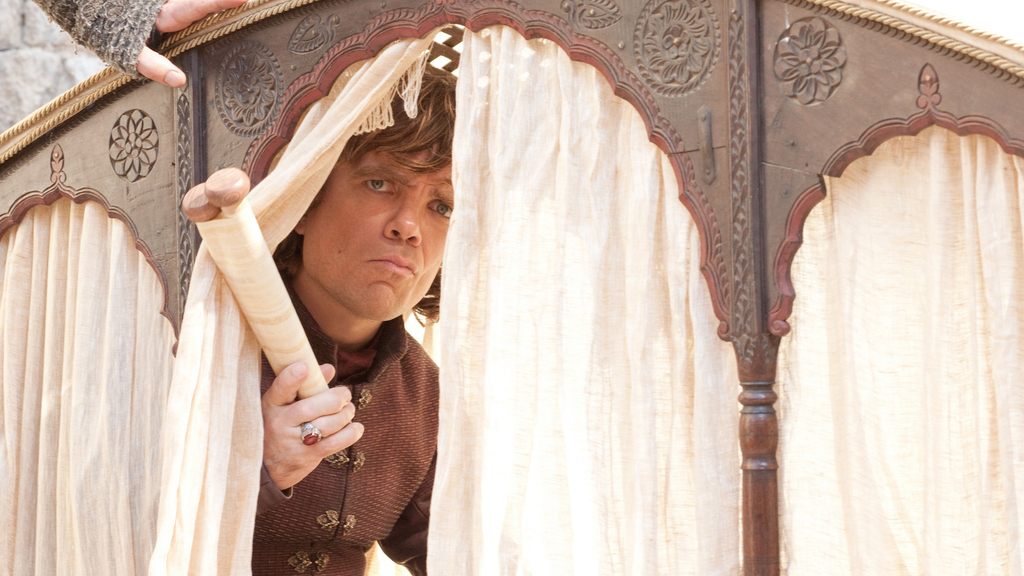 If Darwin was alive today he would study Tyrion (Peter Dinklage) in order to take his theory of evolution to the next level; being a dwarf, in an era of robustness and cruelty and supposedly responsible for his mother’s death, Tyrion manages to thrive using only his shrewdness and ingenuity. He is the proof that adaptation is the key to survival and that the pen is mightier than the sword… or sort of, as he states “my brother has his sword, I have my mind”. Need more proof that this guy is one the greatest apocalypses in this series? He knows how to live his life (enjoying epicurean meals and the company of women), has the finest sense of humour (especially if you compare it to the ape humour the rest of the characters have. Not.), he’s fair and decisive and he’s the guy that has given Joffrey a few of the most celebrated slaps in the history of TV series (make it in the entire history of slapping).Suggestion: Bent it like Tyrion.