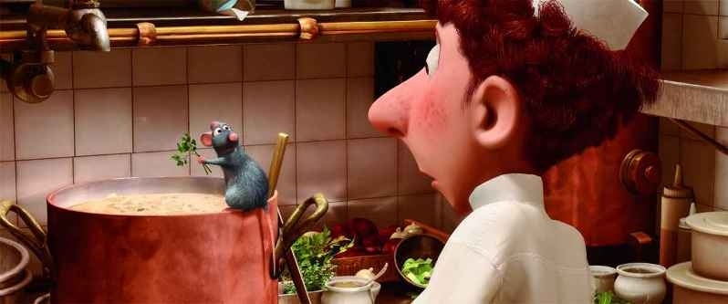 Add some parmesan cheese on top and a few flakes of parsley (to make it fancy) and it's ready to serve! It may not look as good as Pixar animation, but I guarantee it tastes better than your TV screen.