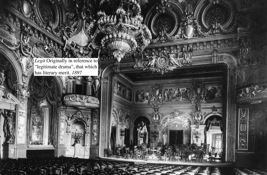 Basically the Victorians were so snobby they coined a word just to look down on people more efficiently.