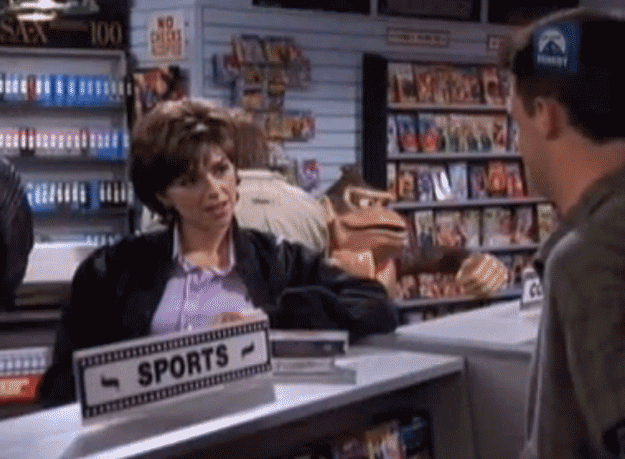 Another couple of New York City Sitcoms, crossing paths. Just enough time for Chandler Bing to be an idiot.