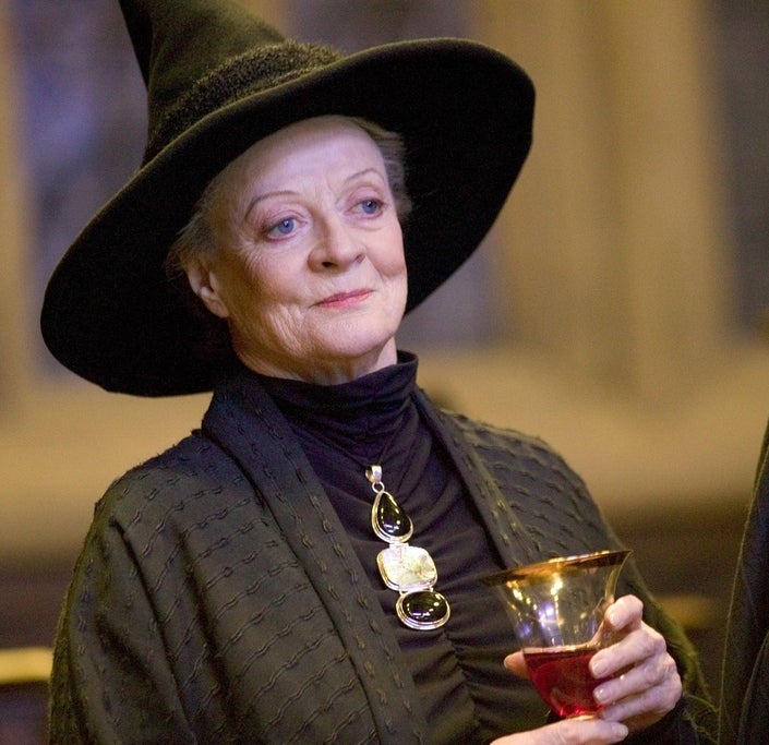 As professor Minerva McGonagall in Harry Potter