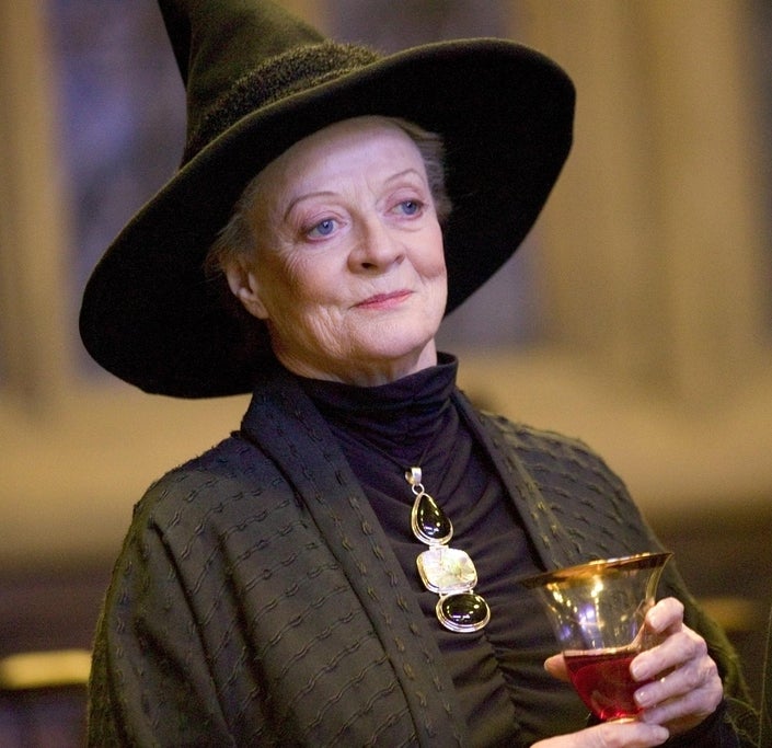 As professor Minerva McGonagall in Harry Potter