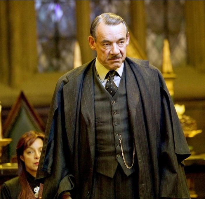 As Barty Crouch in Harry Potter and the Goblet of Fire