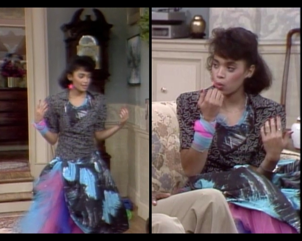 With a tulle bandage around her wrist because WHY NOT?
