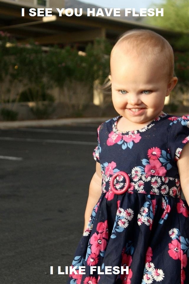 Paedophobia is the fear of infants and young children. Judging by "Belinda's" "sweet" "face" we have nothing to fear...