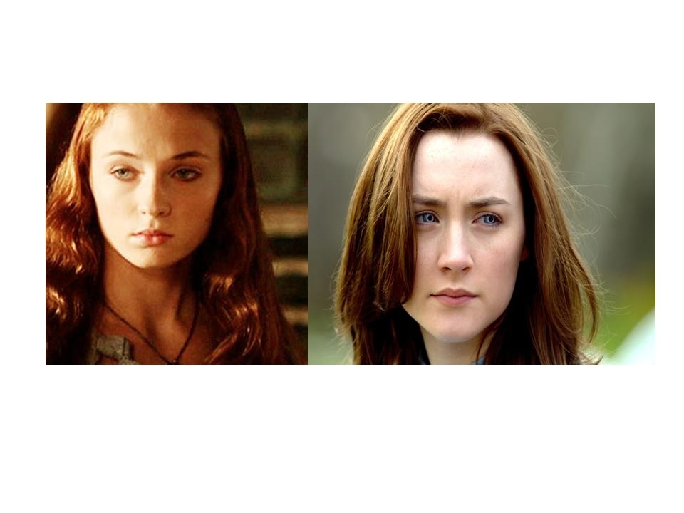 Okay, 9 times out of 10 this would not be a match. But in these photos, the failed fiancee of King Joffrey and the mini-assassin of "Hanna" fame, could at least pass as sisters. (We are sure Arya would not feel displaced.)