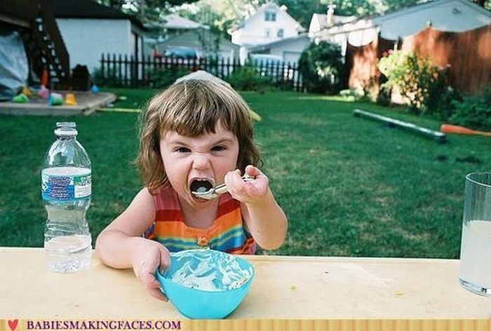 You don't want to vom all over your new bib.