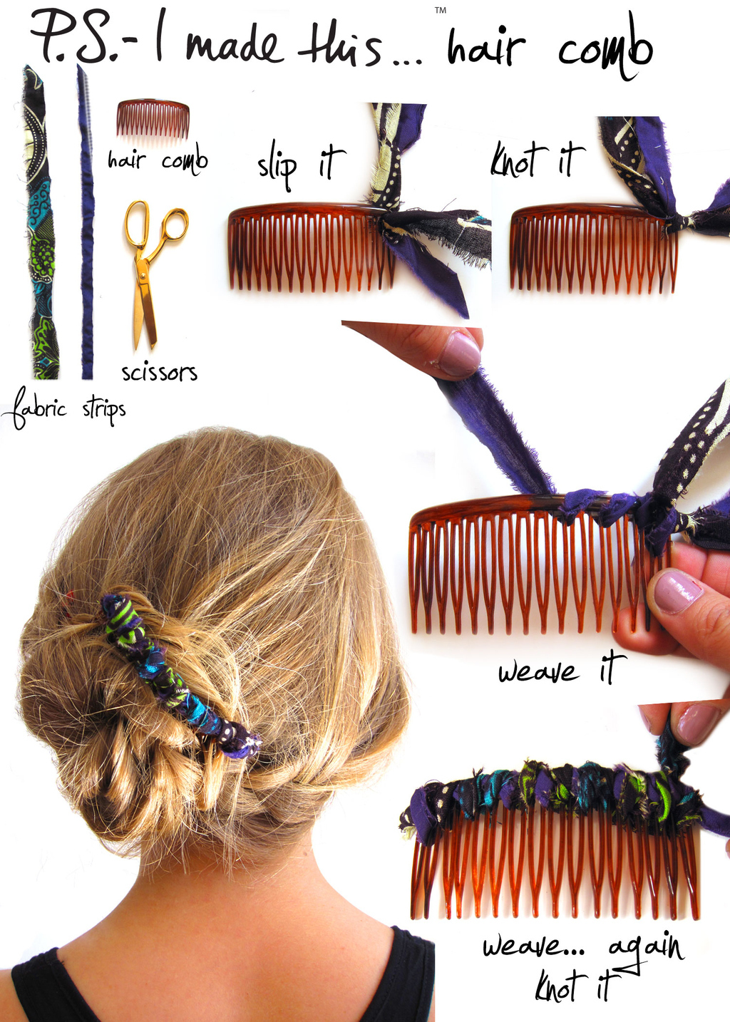 For keeping the hair out of your face on a breezy beachy day.
