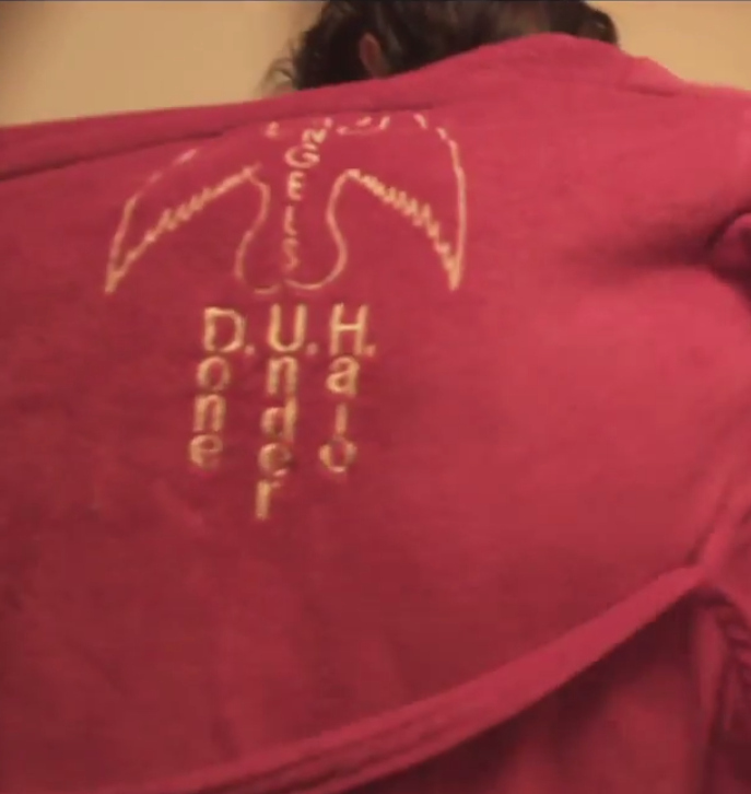 Corey Feldman is surrounded by so many sex-crazed angels who do it under halos, DUH, he had to get a custom bathrobe made.
