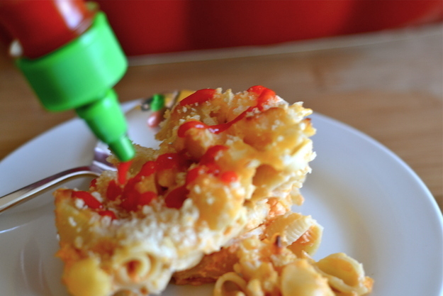 NOT just mac & cheese with Sriracha on top, offended you even thought that.