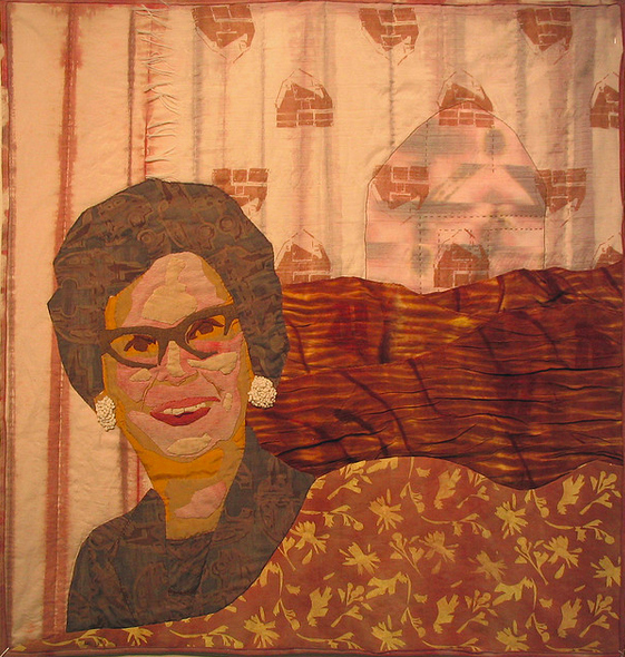 Which conveniently has her face stitched onto it.