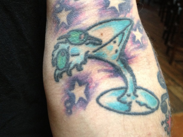 Did you pay your tattoo artist beforehand, in martinis?