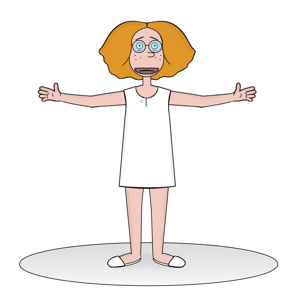 Upon realizing her "magic" animal-talking ability was probably just a delusion, Eliza went a bit nuts and abandoned Darwin, her pet monkey, at a Toronto Ikea. She has spent the five months roaming the halls of a psychiatric hospital whilst maniacally mumbling this monologue over and over.