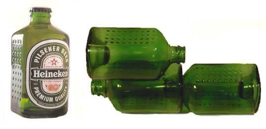 Build a house (yes, really)! These beer bottles, produced in 1963, allowed people to build their own home from beer! Now I wouldn't normally recommend beer as a foundation for a relationship, home or anything else really, but in this case (no pun intended) I'll have to make an exception.Sadly, only 100 000 test bottles were ever produced and only two structures (a small hut and a shed) were built.