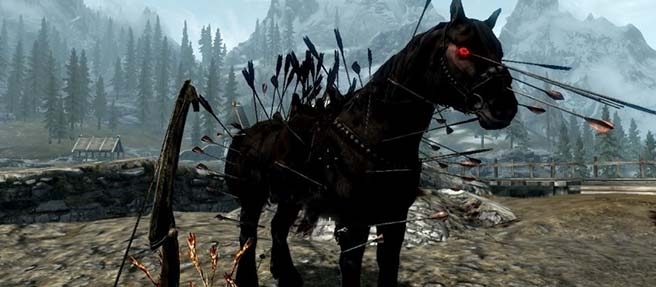"I'm sorry, Mr. Dovahkiin, but your policy only covers arrow to the knee damage."