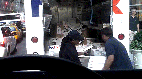 FedEx Employee Caught On Camera Throwing Packages Into The Back Of A Truck