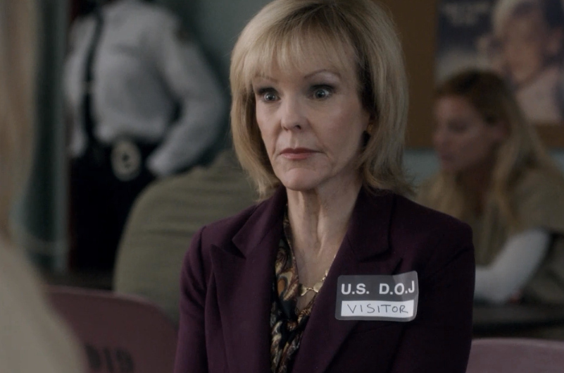 Rush plays Carol Chapman and played Christina Harlin in "Russian Love Poem," in SVU Season 1 Episode 12