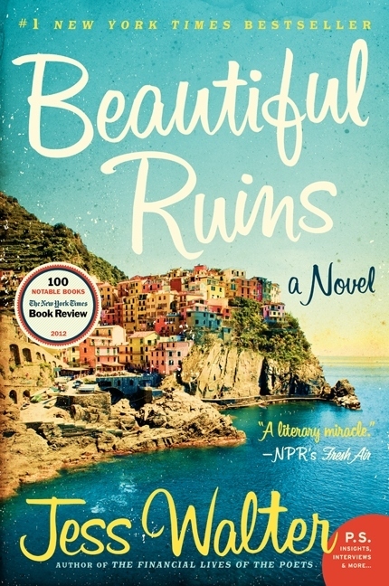 THE BOOK: From the moment it opens—on a rocky patch of Italian coastline, circa 1962, when a daydreaming young innkeeper looks out over the water and spies a mysterious woman approaching him on a boat—Jess Walter's Beautiful Ruins is a dazzling, yet deeply human, roller coaster of a novel. Hailed by critics and loved by readers of literary and historical fiction, Beautiful Ruins is the story of an almost-love affair that begins on the Italian coast in 1962...and is rekindled in Hollywood fifty years later.