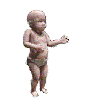 The only people who don't know about the Dancing Baby these days are actual babies. "Baby Cha-Cha" was born for use in a video of a baby dancing to the intro of "Hooked on a Feeling" by Blue Swede, but he (or she!) didn't stop there. The Dancing Baby went onto become one of the most popular, and first, viral (in email chains, ugh) gifs—back when no one really knew what they were.