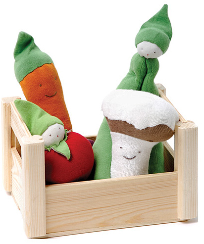 Now the little one can have their own CSA box. $28 from Uncommon Goods.