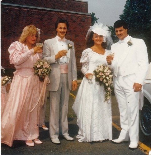 80s wedding suit