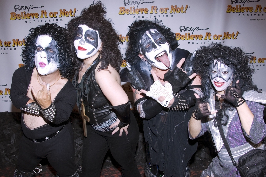 Mini Kiss, a smaller rendition of Kiss, has been sticking their tongues out and wearing the swaggiest platforms since before you were even born.