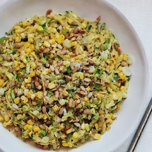 Fresh corn and succulent squash are tossed with parmesan, lemon and pepper for a late summer saute that's sure to please every palate.