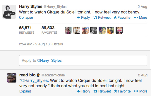 Harry was just asking for that, let's be honest.