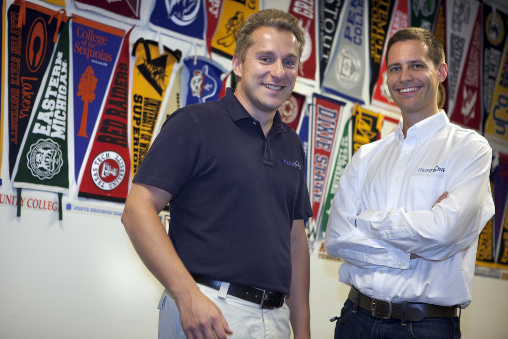 Mark Volchek and Miles Lasater, Higher One's co-founders.