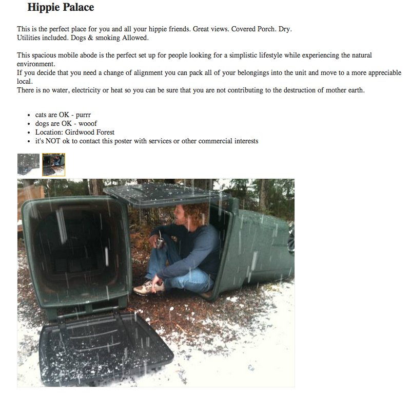 Because the amount of hipsters in America is outgrowing the amount of living space available...