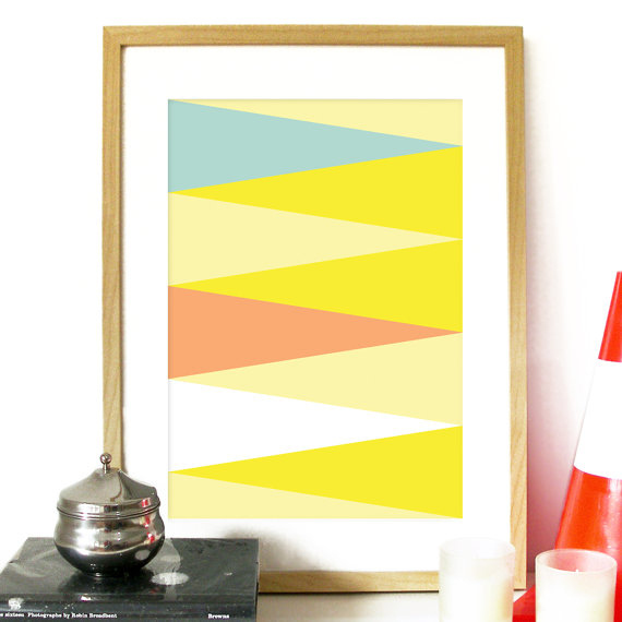 But trade in the thumbtacks for a proper frame and some art you don't need to cover up when family visits.-->Buy on Etsy for $23.00