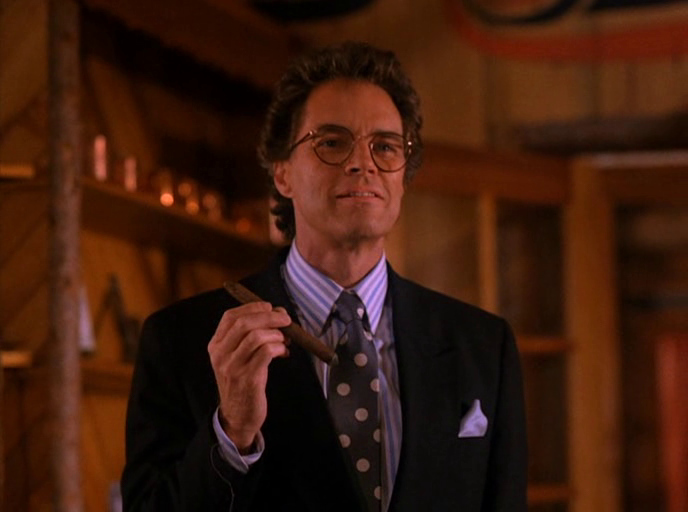 Think of Ben as co-owner of the top slot. Ben is just a seriously damaged person. He is a project. The broken wing of a particularly rich and scruple free eagle. But there's something within Ben that is also inspiring. Ben IS the town of Twin Peaks. And though much of his time is spent lying and cheating and generally being a greedy son of a bitch, Ben manages to find the light. And in doing so becomes a veritable dreamboat of epic cigar chomping proportions.