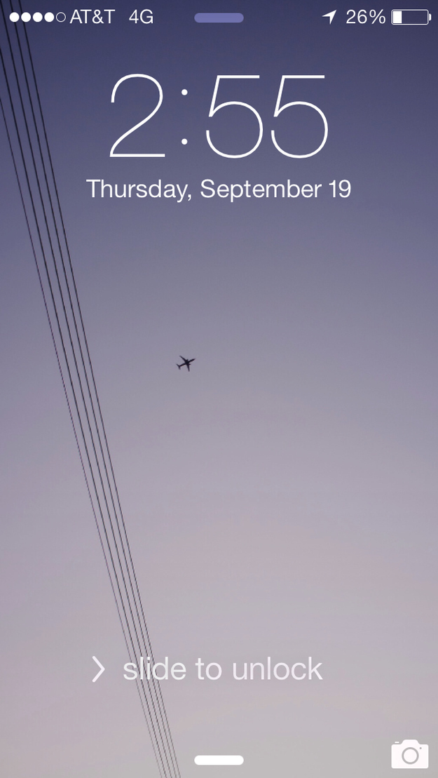 ios 7 lock screen template