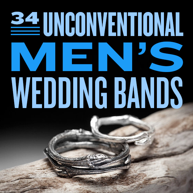 34 Unconventional Wedding Band Options For Men