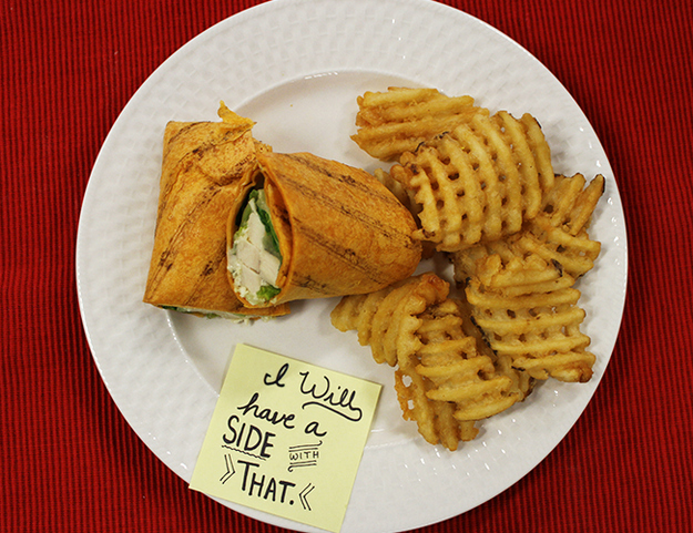 Because when you take a bite out of life, fries are always on the side.