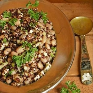 This toasty, tart, creamy, cool vegetarian salad appeals to nearly all the food senses.
