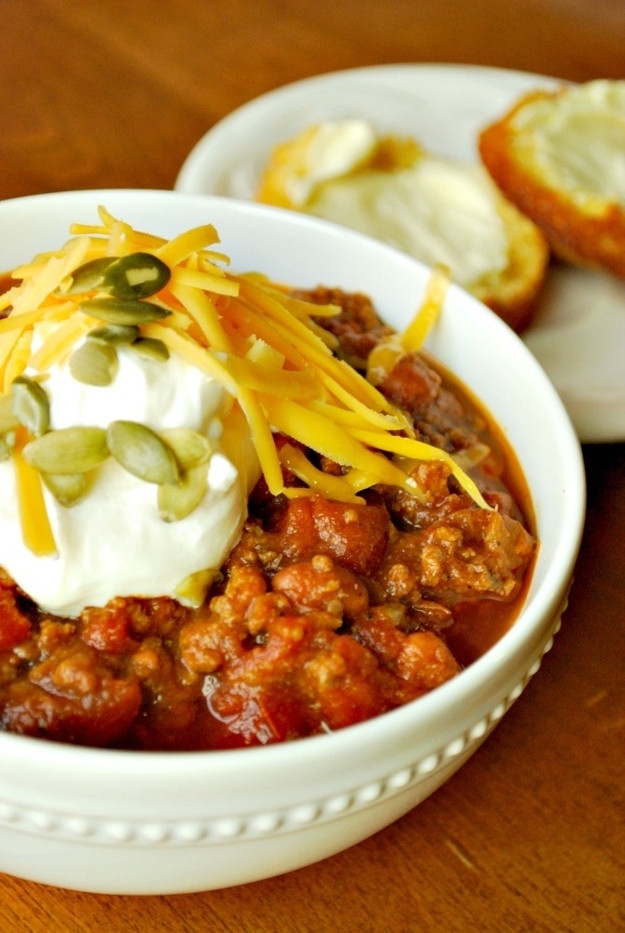 Cozy up with a bowl of this deliciousness on a chilly afternoon. Get the recipe here.