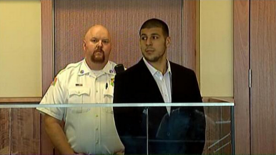 Hernandez is charged with the killing of 27-year-old semi-pro football player Odin Lloyd.Both the prosecution and defense agreed that Hernandez would continue to be held without bail until a later hearing when the topic would be revisited. Hernandez's next court date was scheduled for Oct. 9.