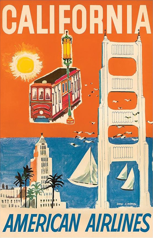 24 Beautiful Vintage San Francisco Travel Posters