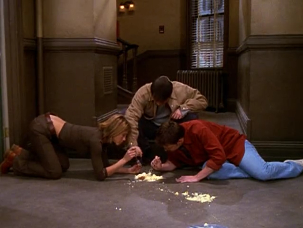 True friends don't judge you for eating cheesecake off the ground. They join you.