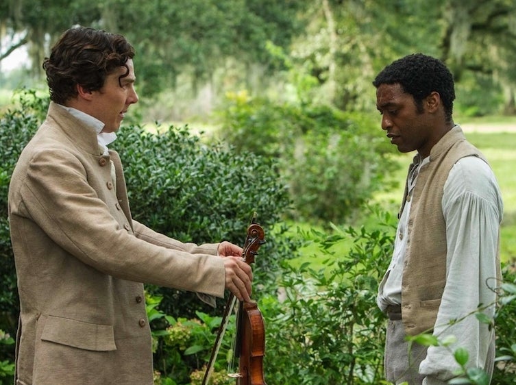 Benedict Cumberbatch and Chiwetel Ejiofor in 12 Years a Slave.