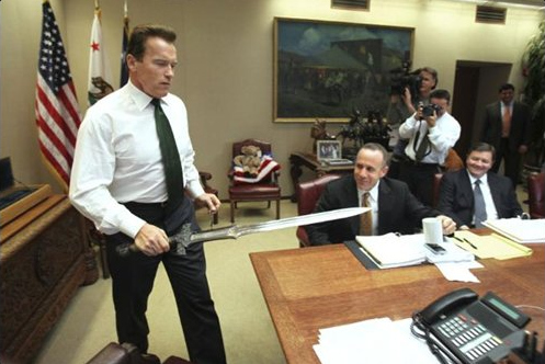 No, seriously...that's what he said when he brought his movie sword to work. Not making it up.