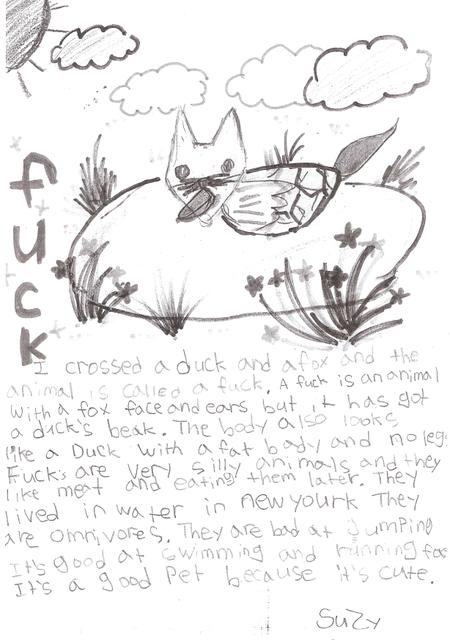 A fuck is a very silly animal that eats meat, has no legs and is bad at jumping.