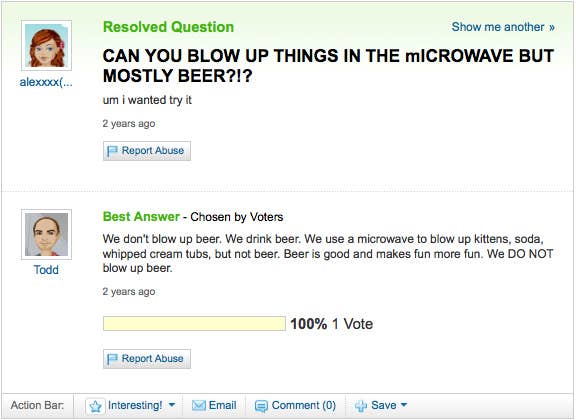 Can You Blow Up Things In The Microwave But Mostly Beer?