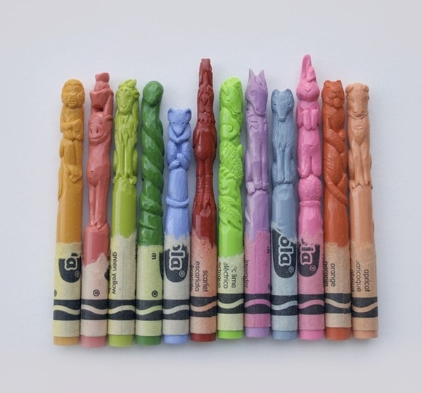 Once you're done looking at them, you can color with 'em.