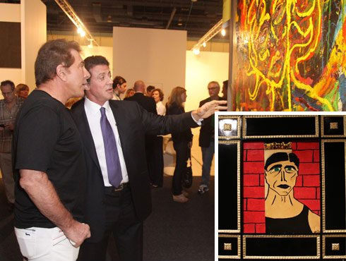 Here's another one. These are from an exhibition of Stallone's paintings at Art Basel, Miami.