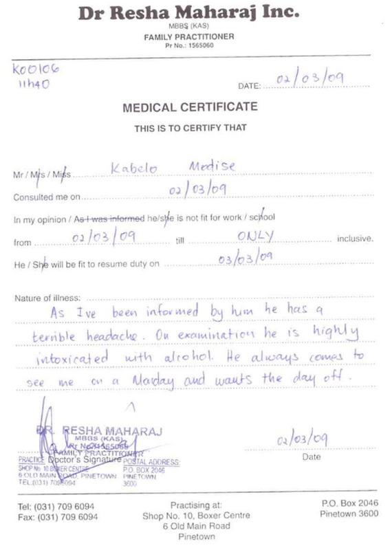 Doctors Note Fail [PIC]