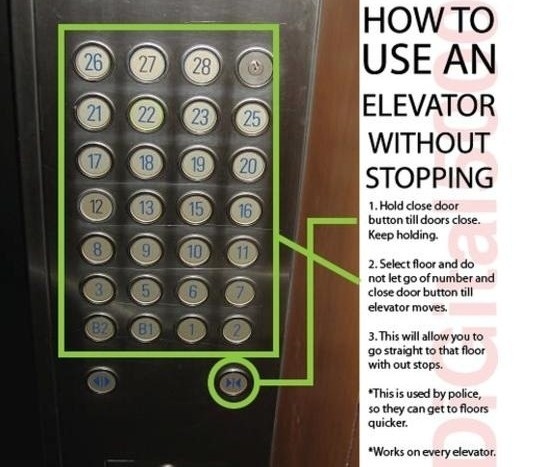 How To Use An Elevator Without Stopping
